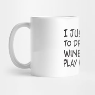 Funny Cat And Wine Shirt - Play With My Cats Drinking Shirt Mug